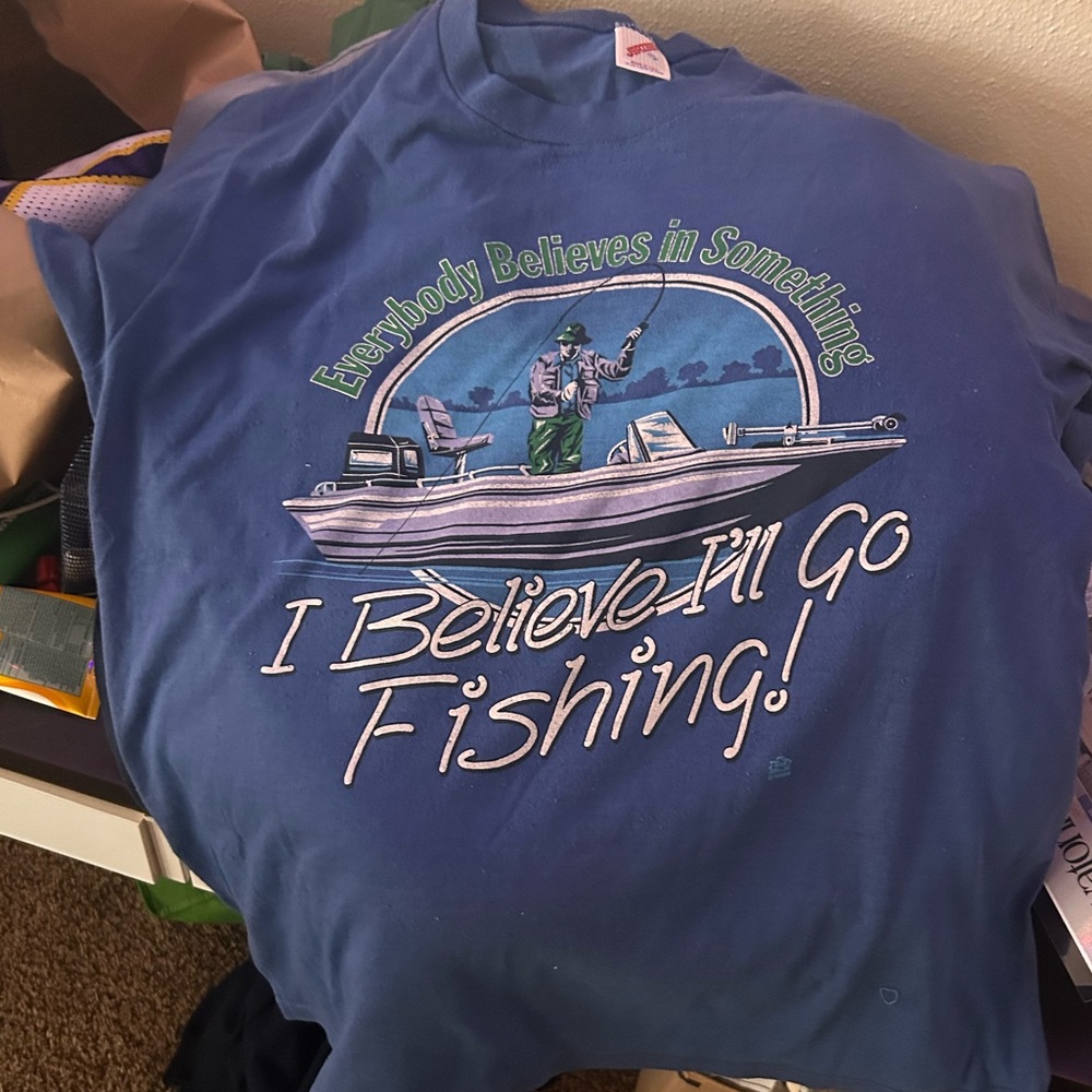 Vintage Single Stitch Fishing Shirt